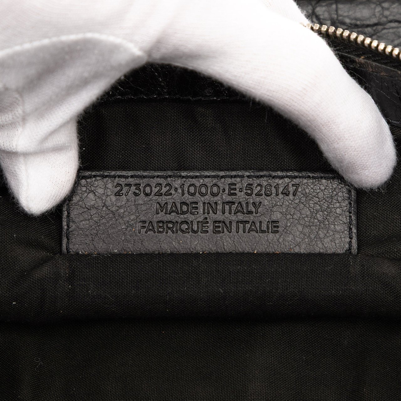 Balenciaga Lambskin Motocross Classic Clip M Clutch Zwart