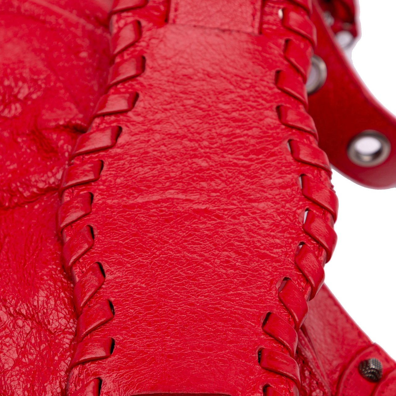 Balenciaga Lambskin Motocross Le Cagole XS Rood