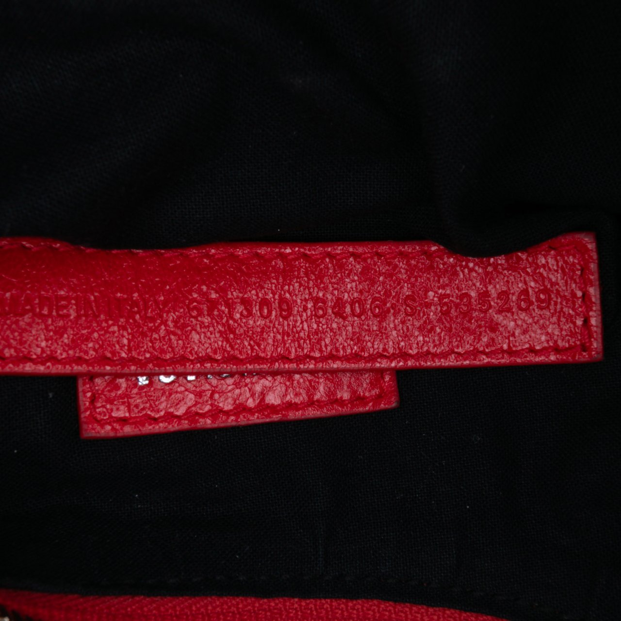 Balenciaga Lambskin Motocross Le Cagole XS Rood
