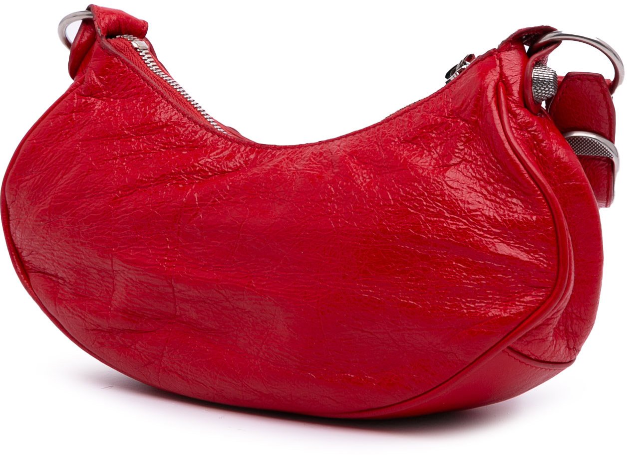 Balenciaga Lambskin Motocross Le Cagole XS Rood