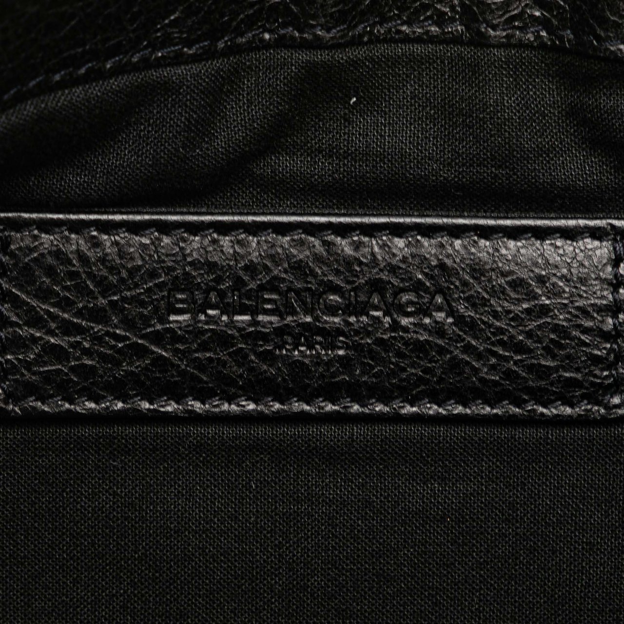 Balenciaga Lambskin Motocross Classic Clip L Clutch Zwart