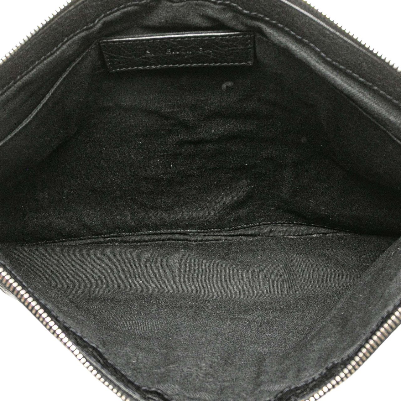 Balenciaga Lambskin Motocross Classic Clip L Clutch Zwart