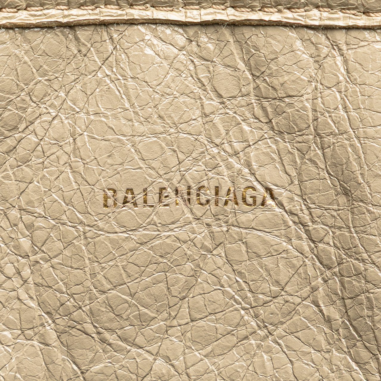 Balenciaga Medium Woven Calfskin Barbes East West Shopper Bag Grijs