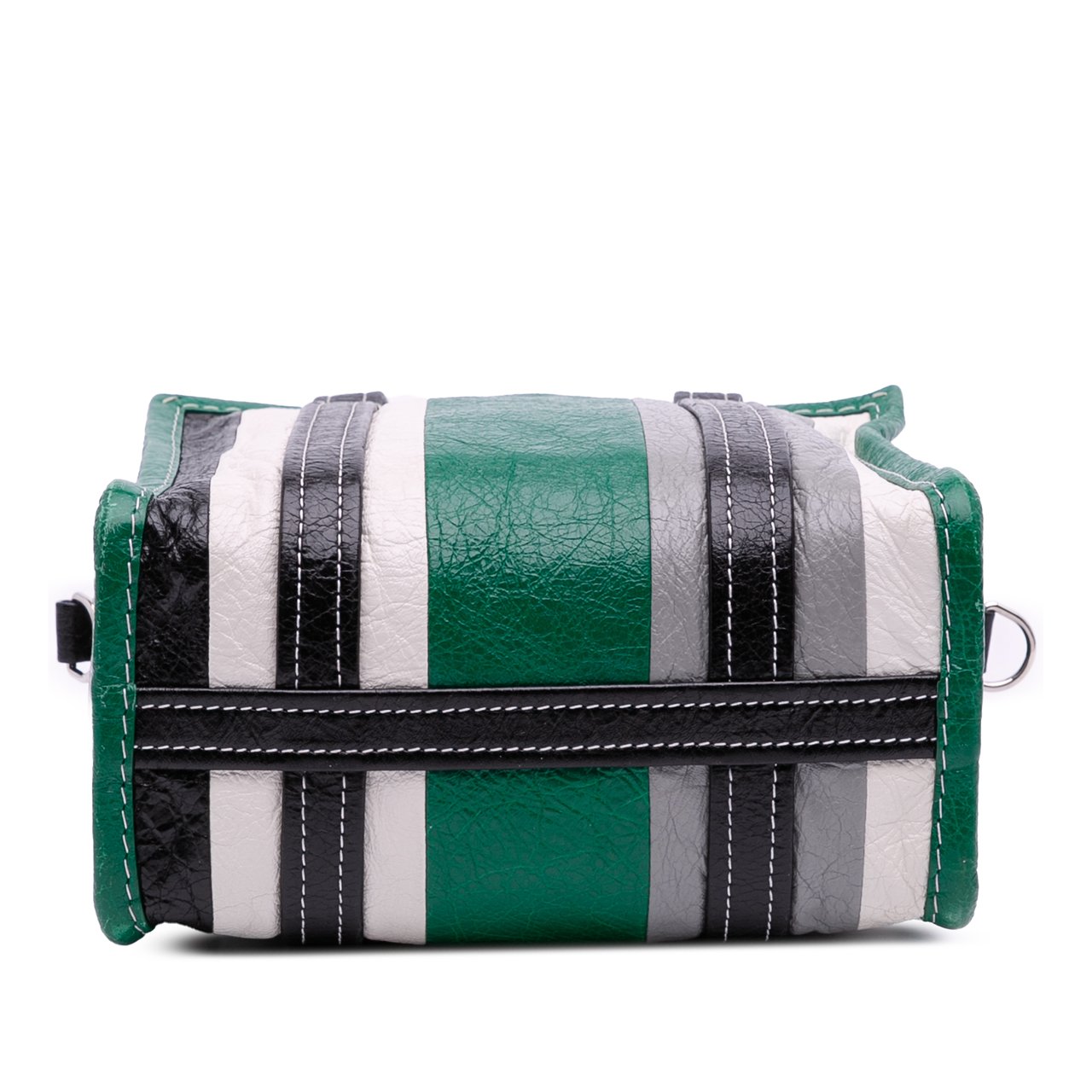 Balenciaga XS Lambskin Bazar Shopper Satchel Groen