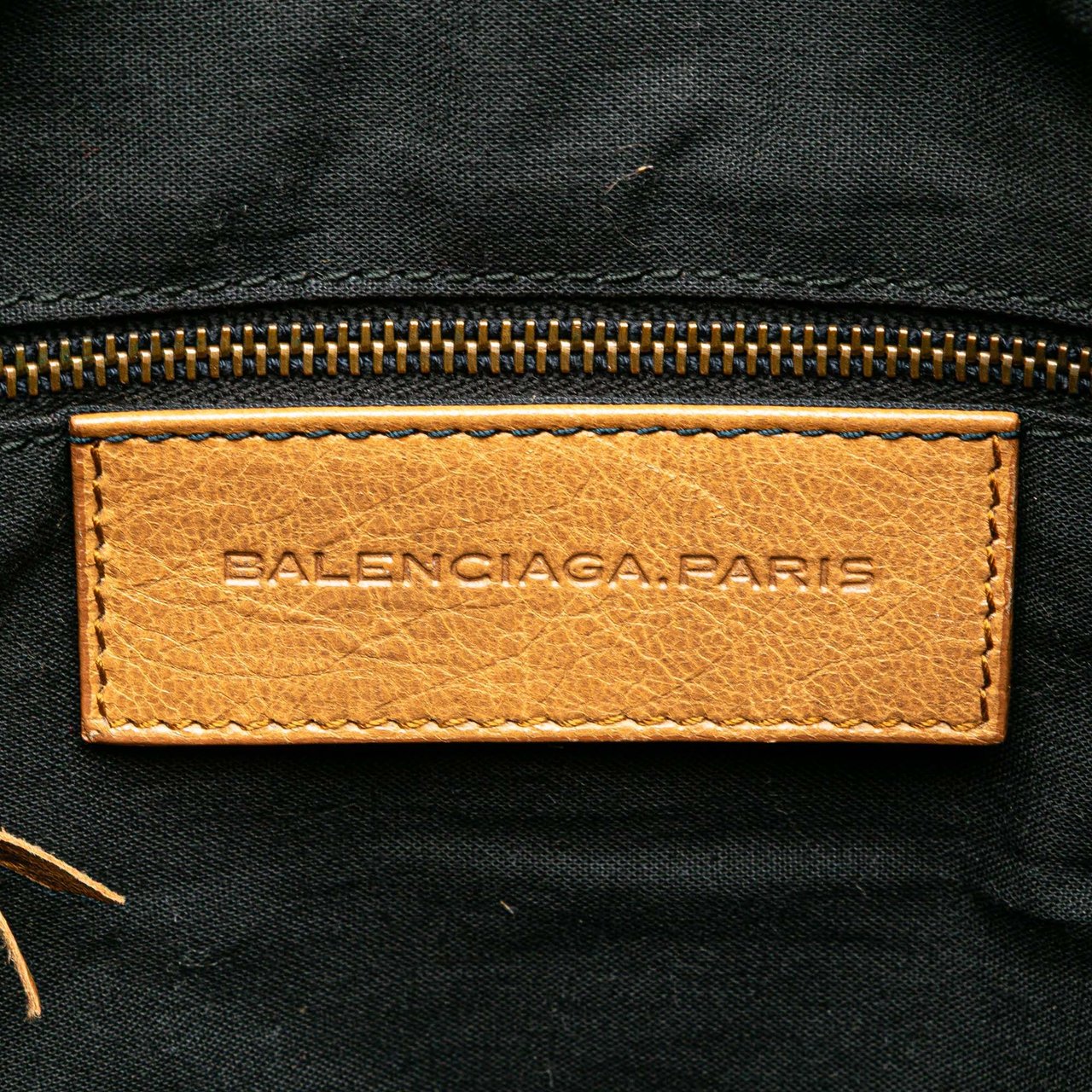 Balenciaga Lambskin Motocross Polly Satchel Bruin