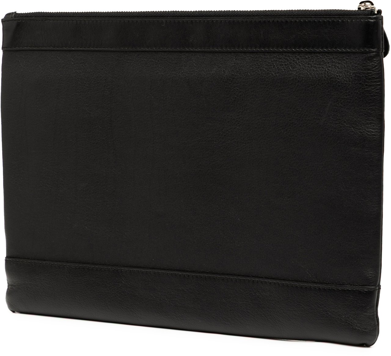 Balenciaga Leather Navy Clip M Zwart