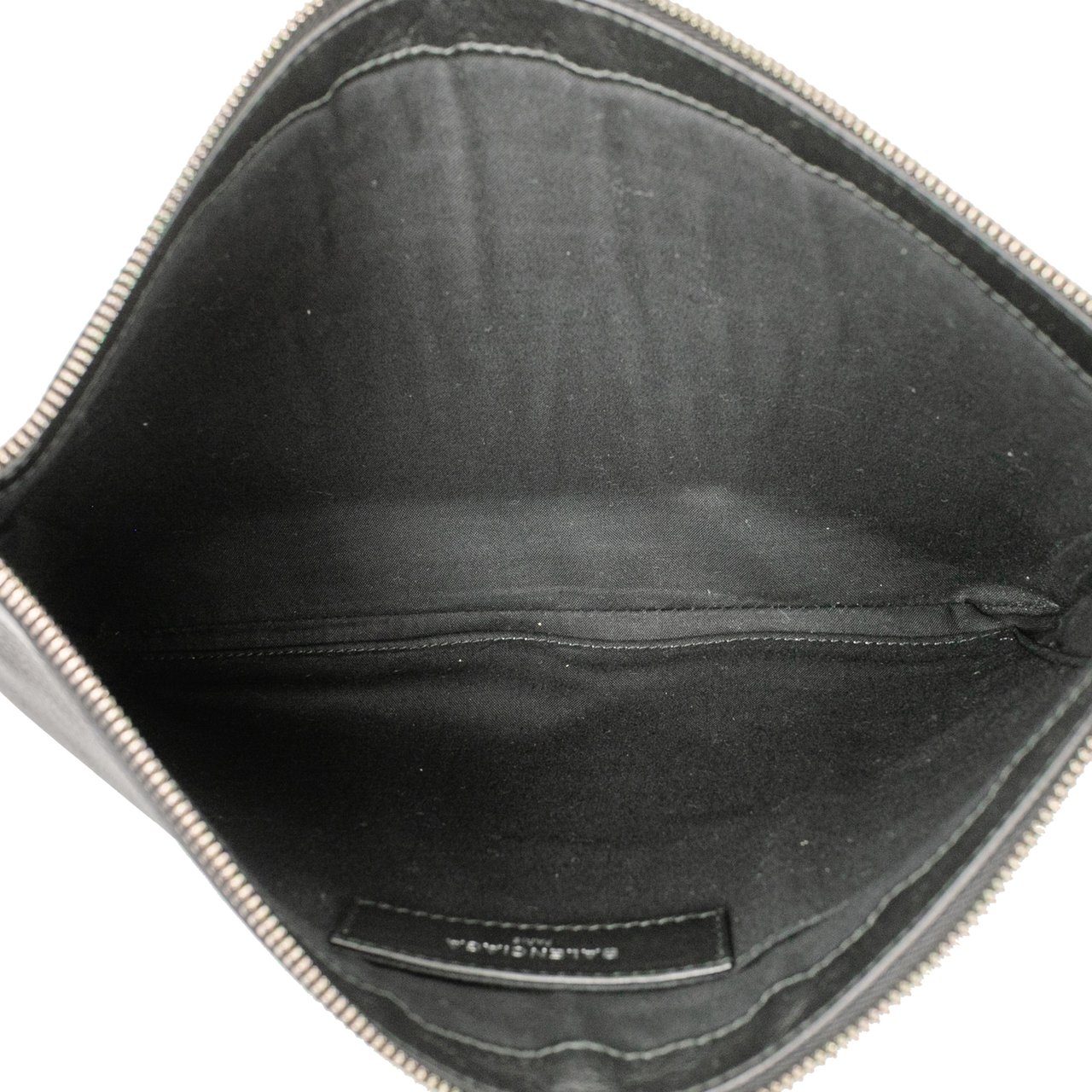 Balenciaga Leather Navy Clip M Zwart