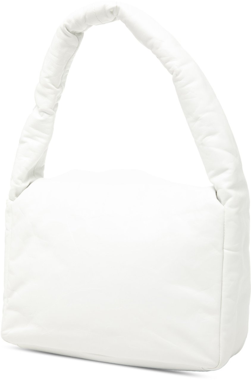 Balenciaga Small Calfskin Monaco Sling Shoulder Bag Wit