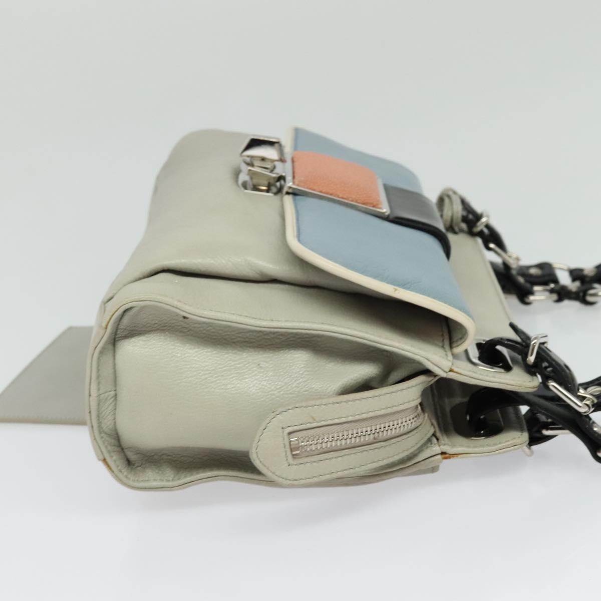 Balenciaga Balenciaga Cherche Midi Chain Shoulder Bag Leather Large Grijs