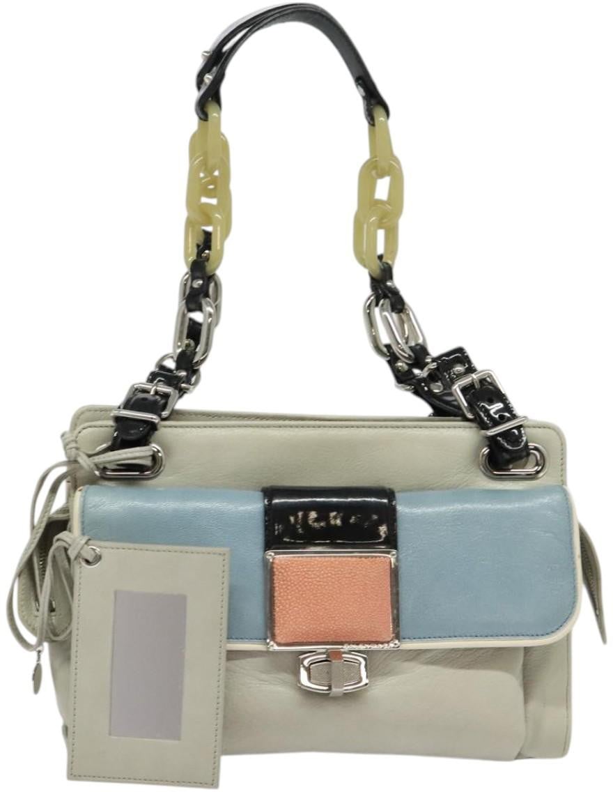 Balenciaga Balenciaga Cherche Midi Chain Shoulder Bag Leather Large Grijs