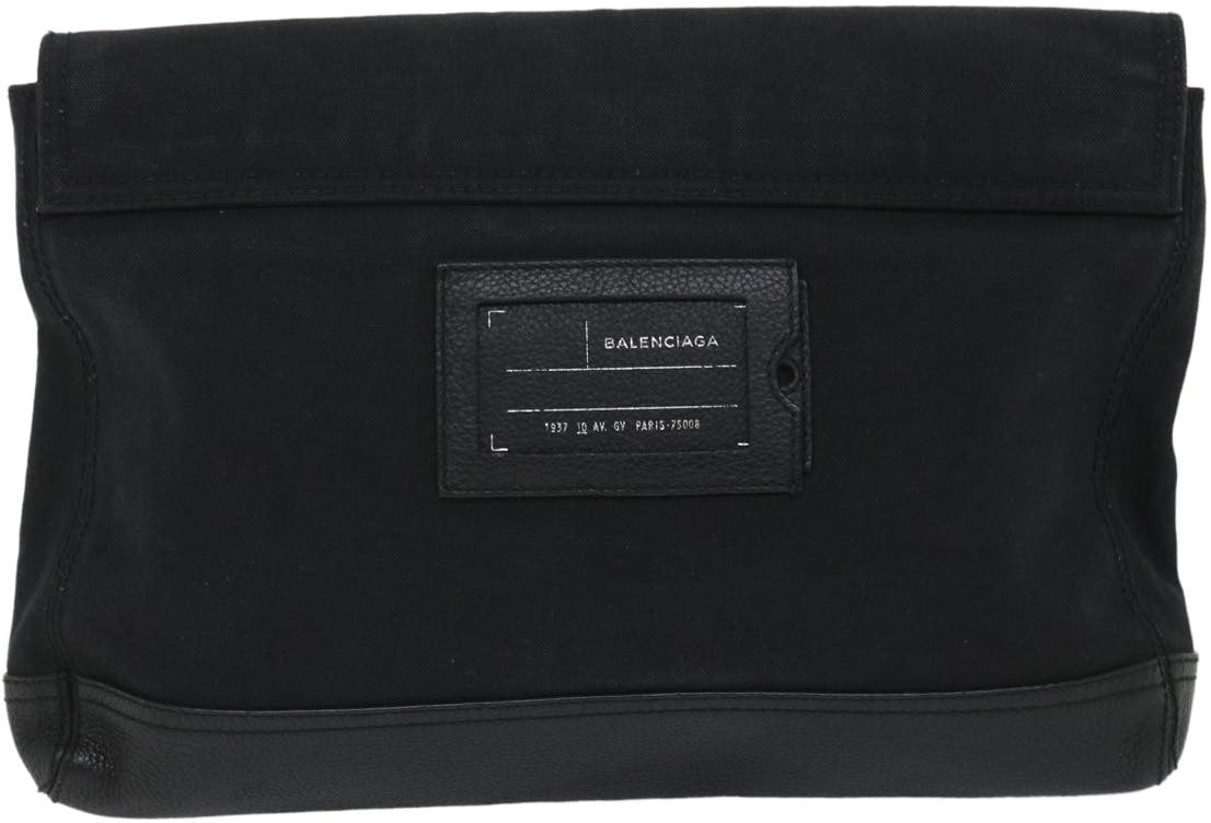 Balenciaga Vintage Pouch Leather Zwart