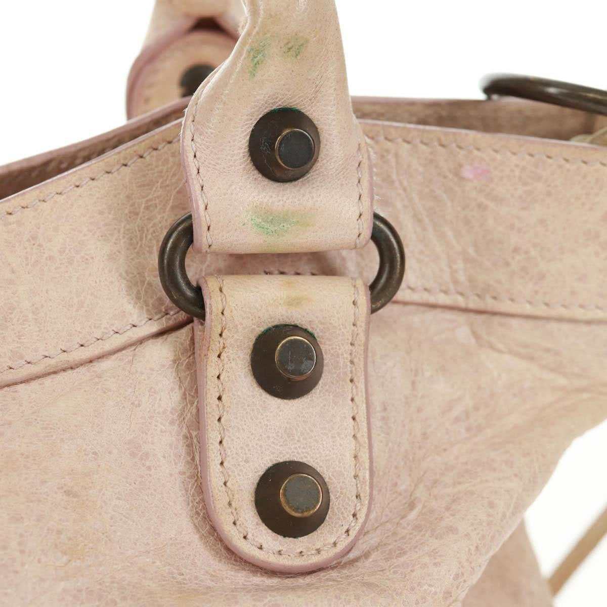 Balenciaga First Classic Studs Leather Roze