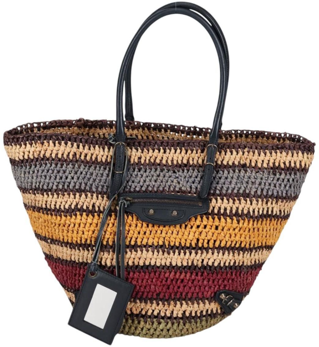 Balenciaga Balenciaga Cabas Raphia panier medium Beige