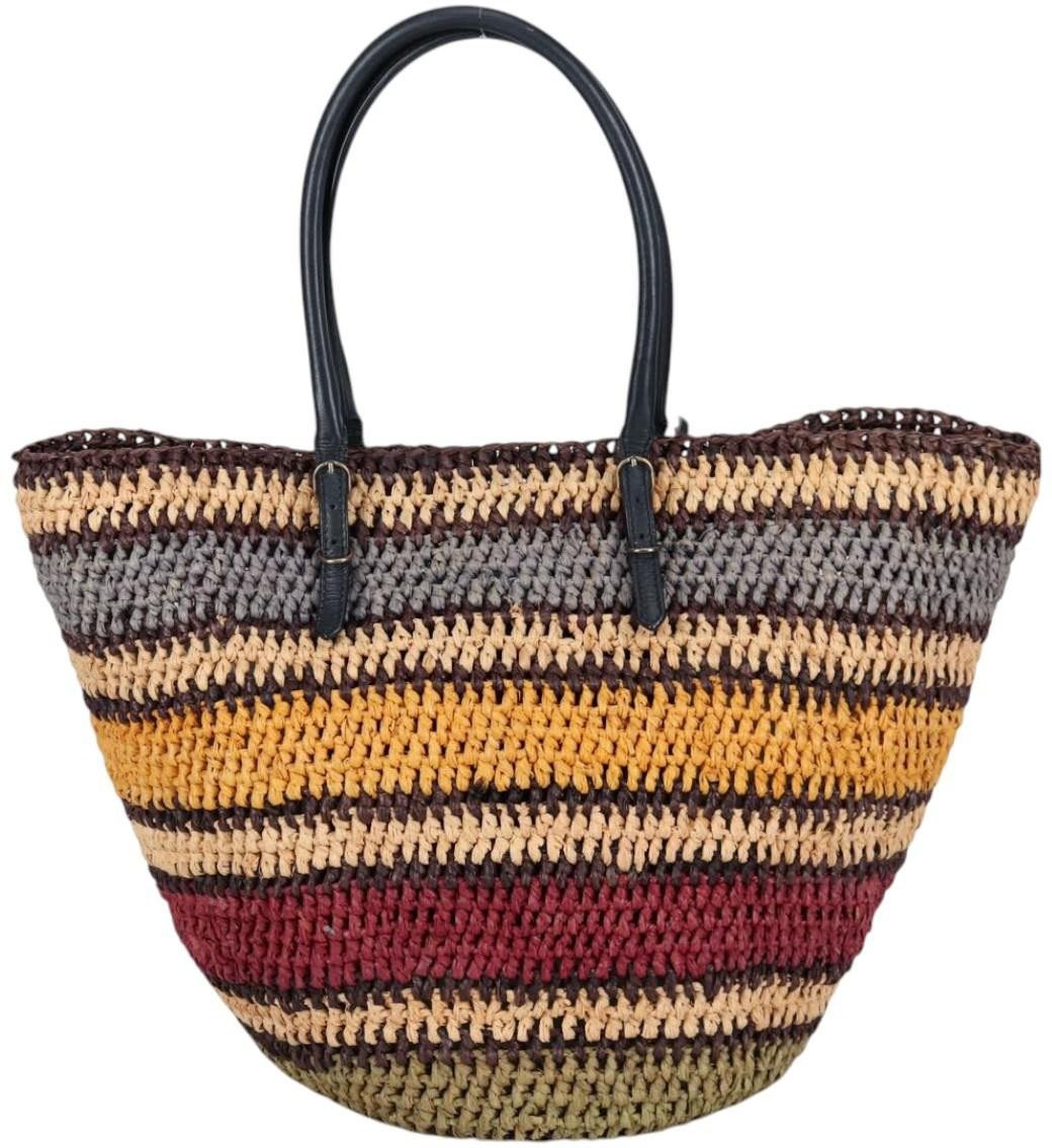 Balenciaga Balenciaga Cabas Raphia panier medium Beige