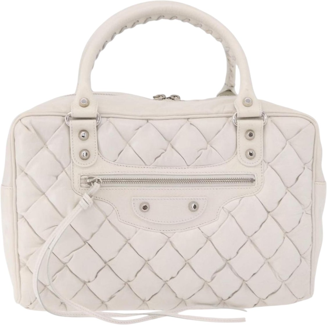 Balenciaga Matelasse Leather MM Wit