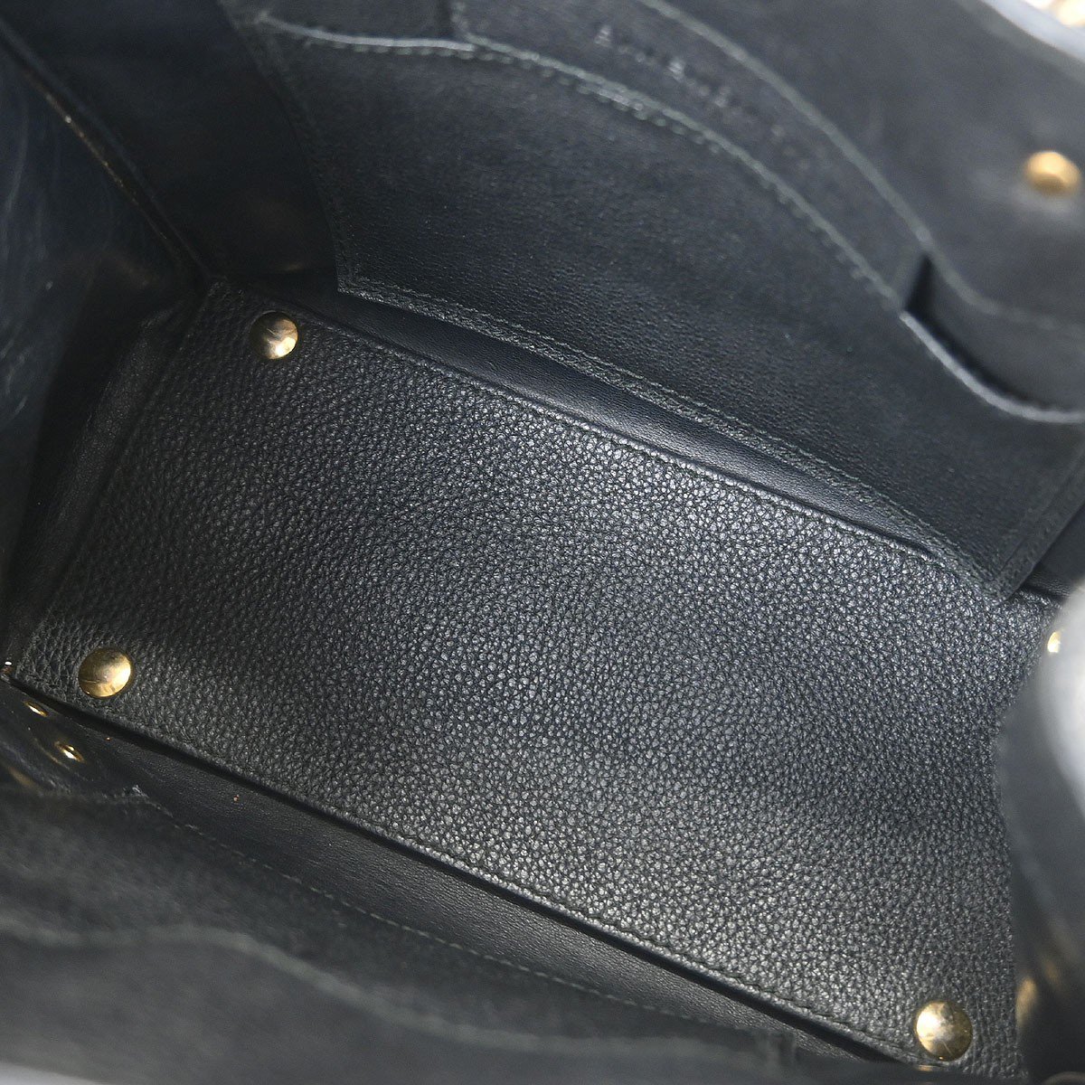 Balenciaga Balenciaga Papier A4 Classic Metallic Edge Bag Leather Mini Zwart