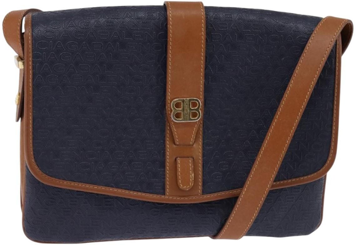 Balenciaga Balenciaga Shoulder Bag PVC Navy