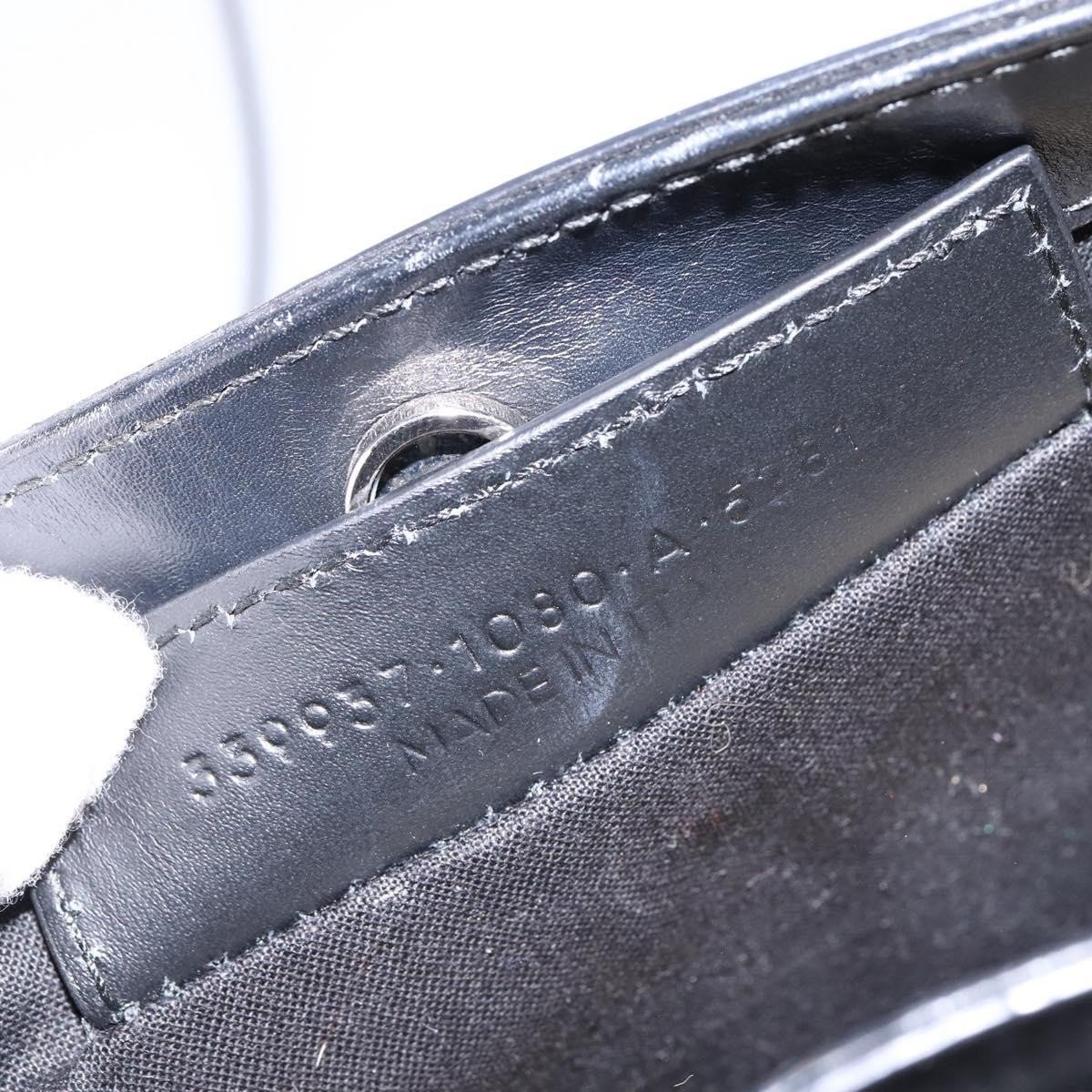 Balenciaga Balenciaga Navy Pochette Canvas and Leather Small Wit