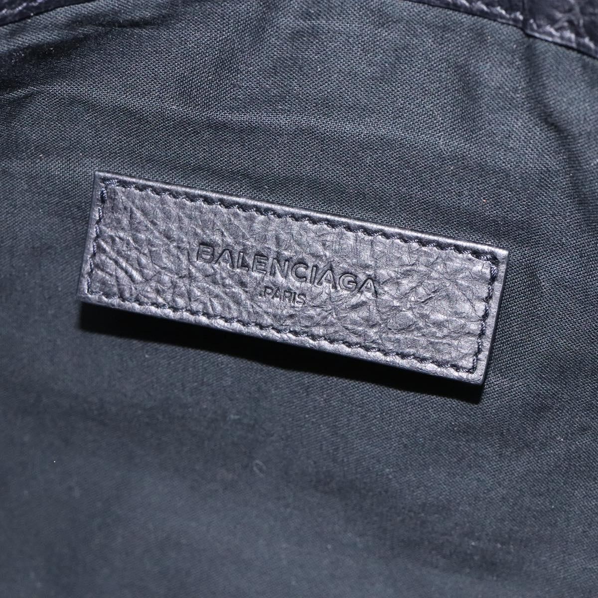 Balenciaga Balenciaga Classic City Clip Pouch Leather Medium Zwart