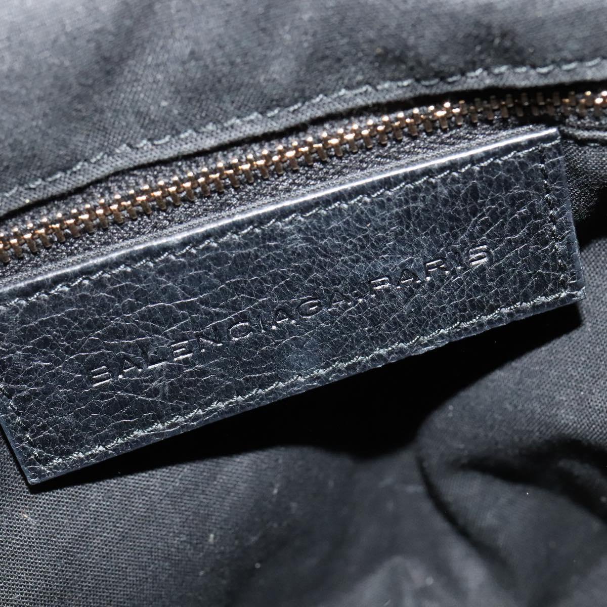 Balenciaga Balenciaga Pom Pon Giant Studs Bag Leather Mini Zwart