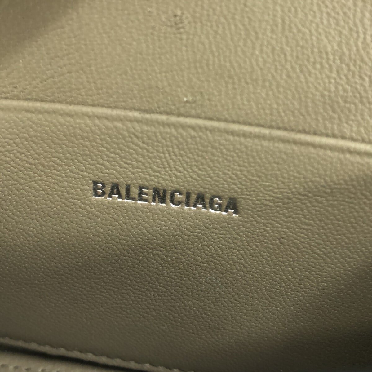 Balenciaga Hourglass Top Handle Bag Python Embossed Leather Mini Grijs