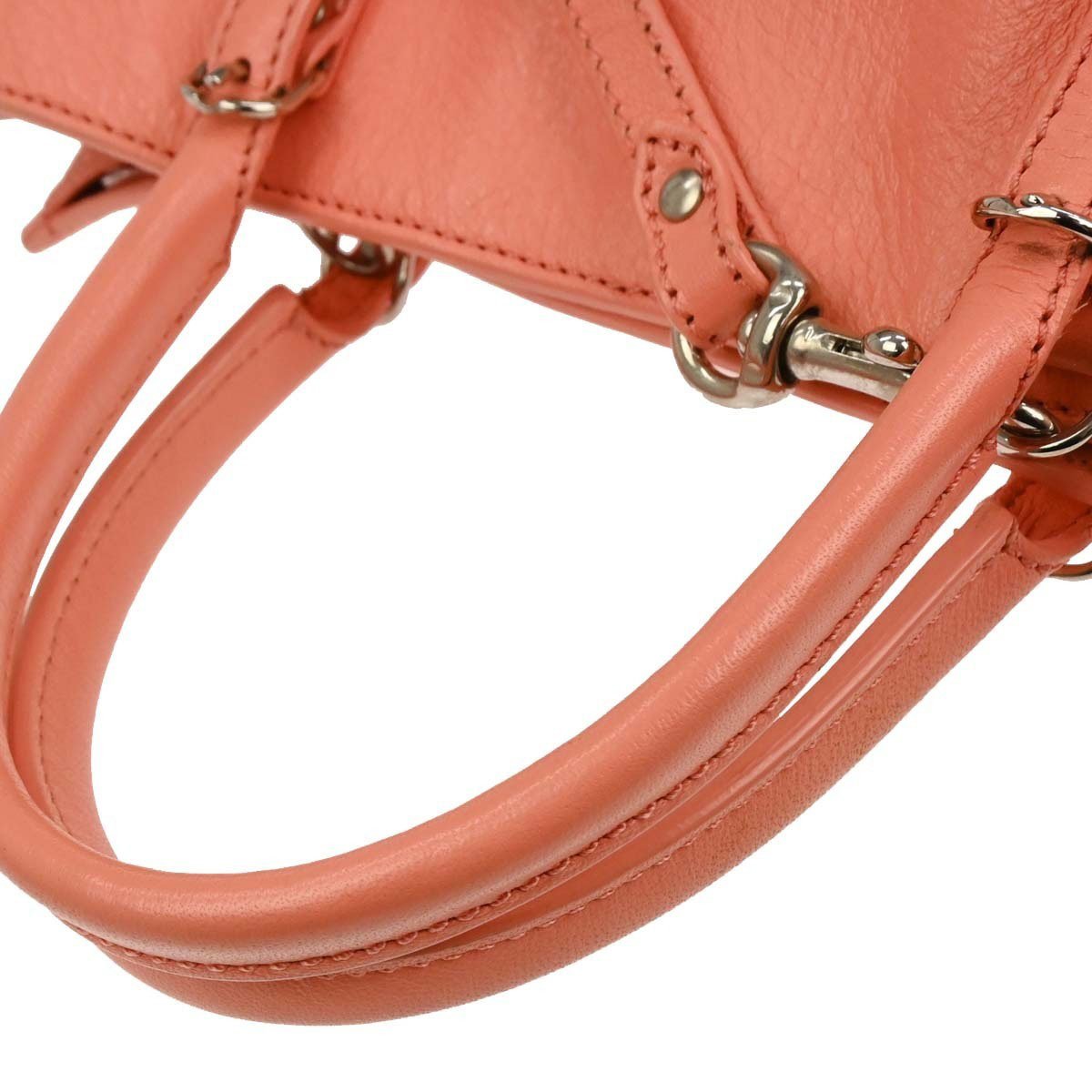 Balenciaga Balenciaga Papier A4 Zip Around Classic Studs Bag Leather Large Roze