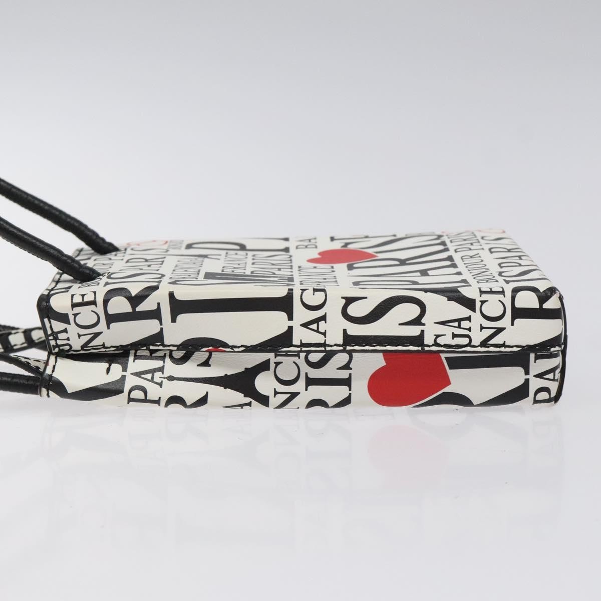 Balenciaga Balenciaga Shopping Phone Holder Printed Leather Wit