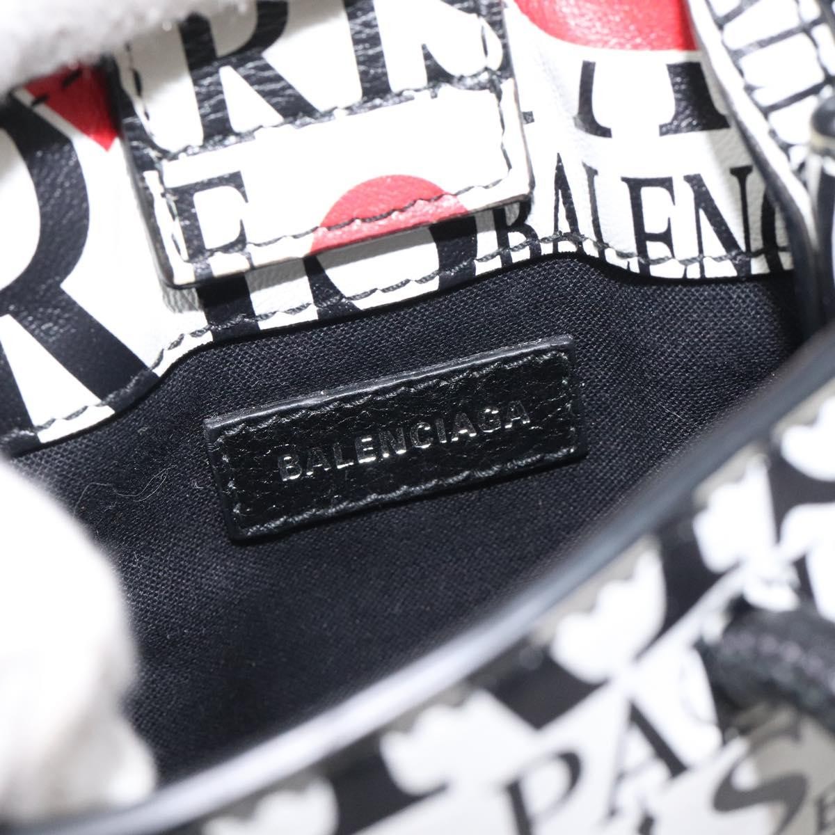 Balenciaga Balenciaga Shopping Phone Holder Printed Leather Wit