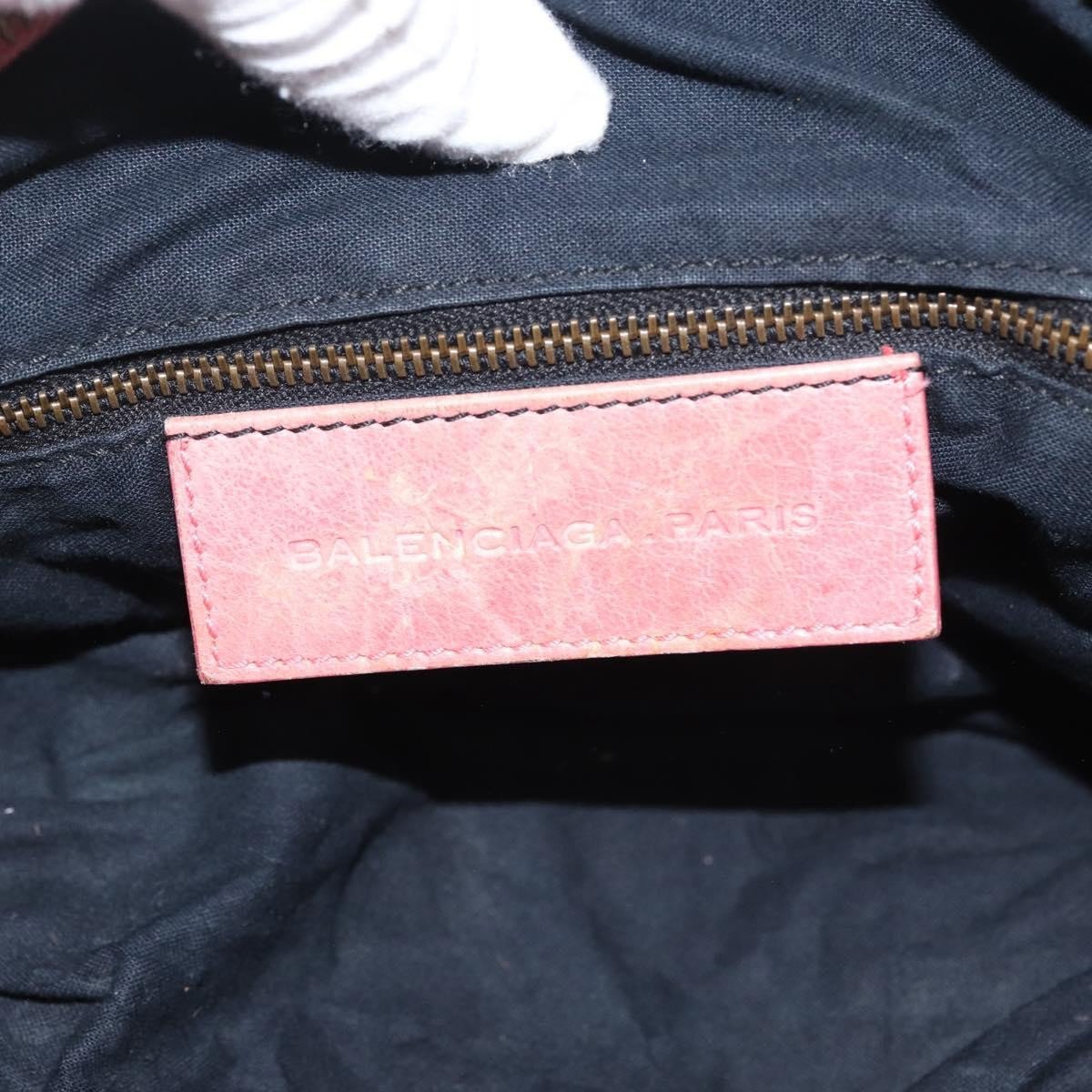 Balenciaga Balenciaga Twiggy Classic Studs Bag Leather East West Roze