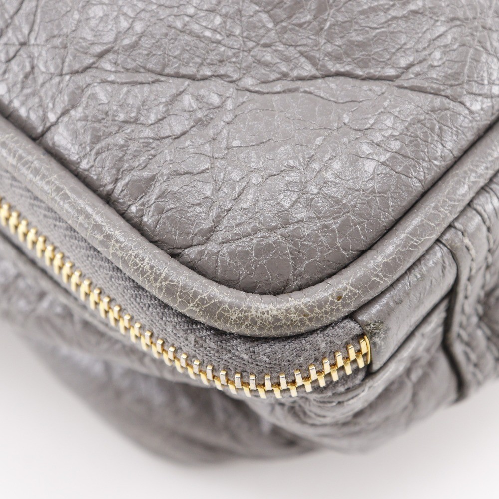 Balenciaga Balenciaga Blanket Square Bag Leather Small Grijs