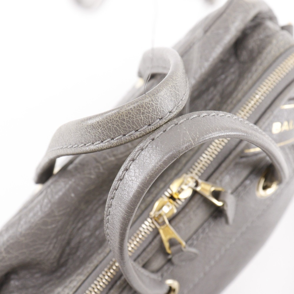 Balenciaga Balenciaga Blanket Square Bag Leather Small Grijs