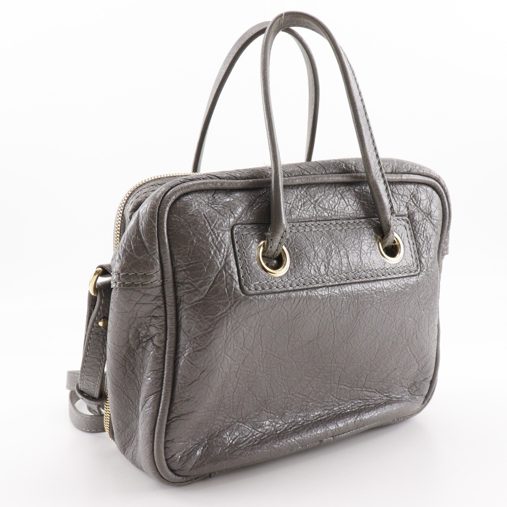 Balenciaga Balenciaga Blanket Square Bag Leather Small Grijs