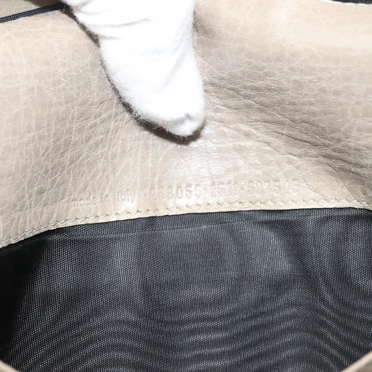 Balenciaga Balenciaga Giant Money Flap Wallet Leather Beige