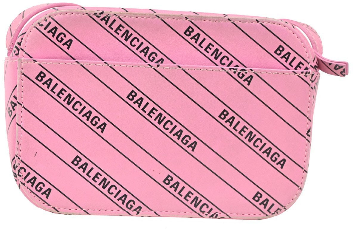 Balenciaga Balenciaga Everyday Camera Bag Monogram Printed Leather XS Roze