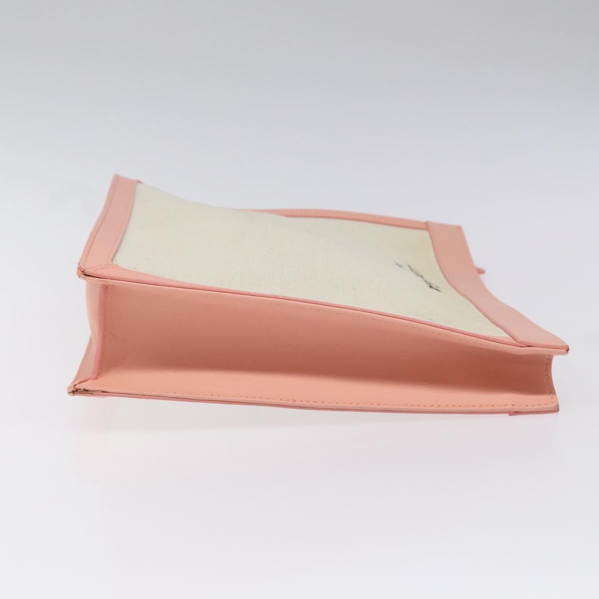 Balenciaga Balenciaga Navy Clutch Canvas with Leather Large Roze