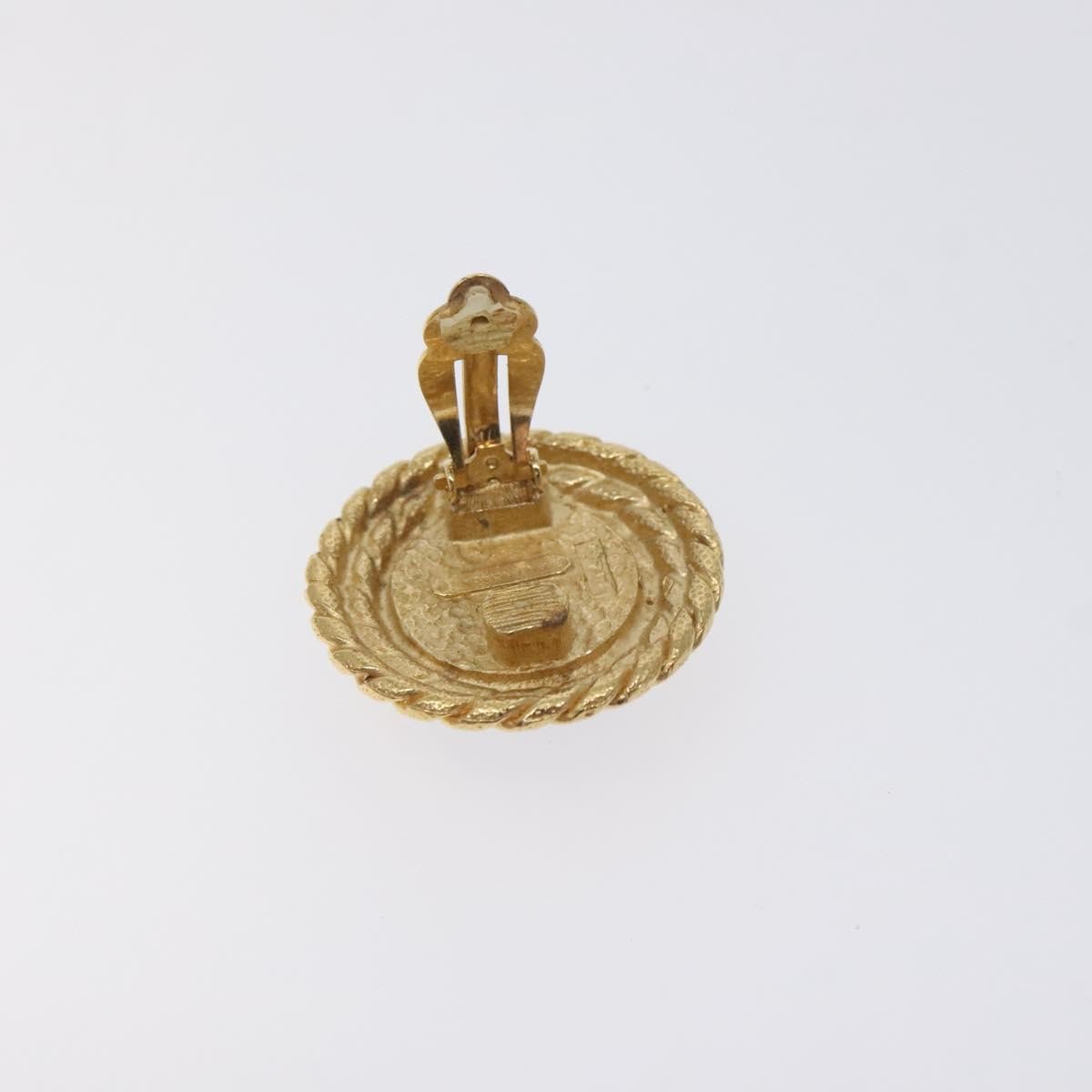 Balenciaga Balenciaga Vintage round clip on earrings Metal Goud