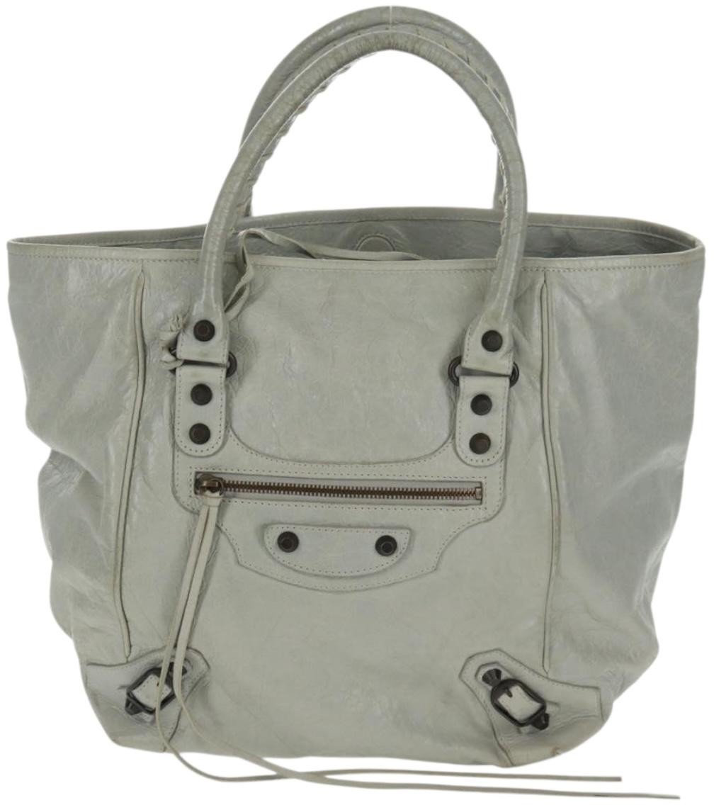 Balenciaga Balenciaga Classic Studs Sunday Tote Leather Small Grijs