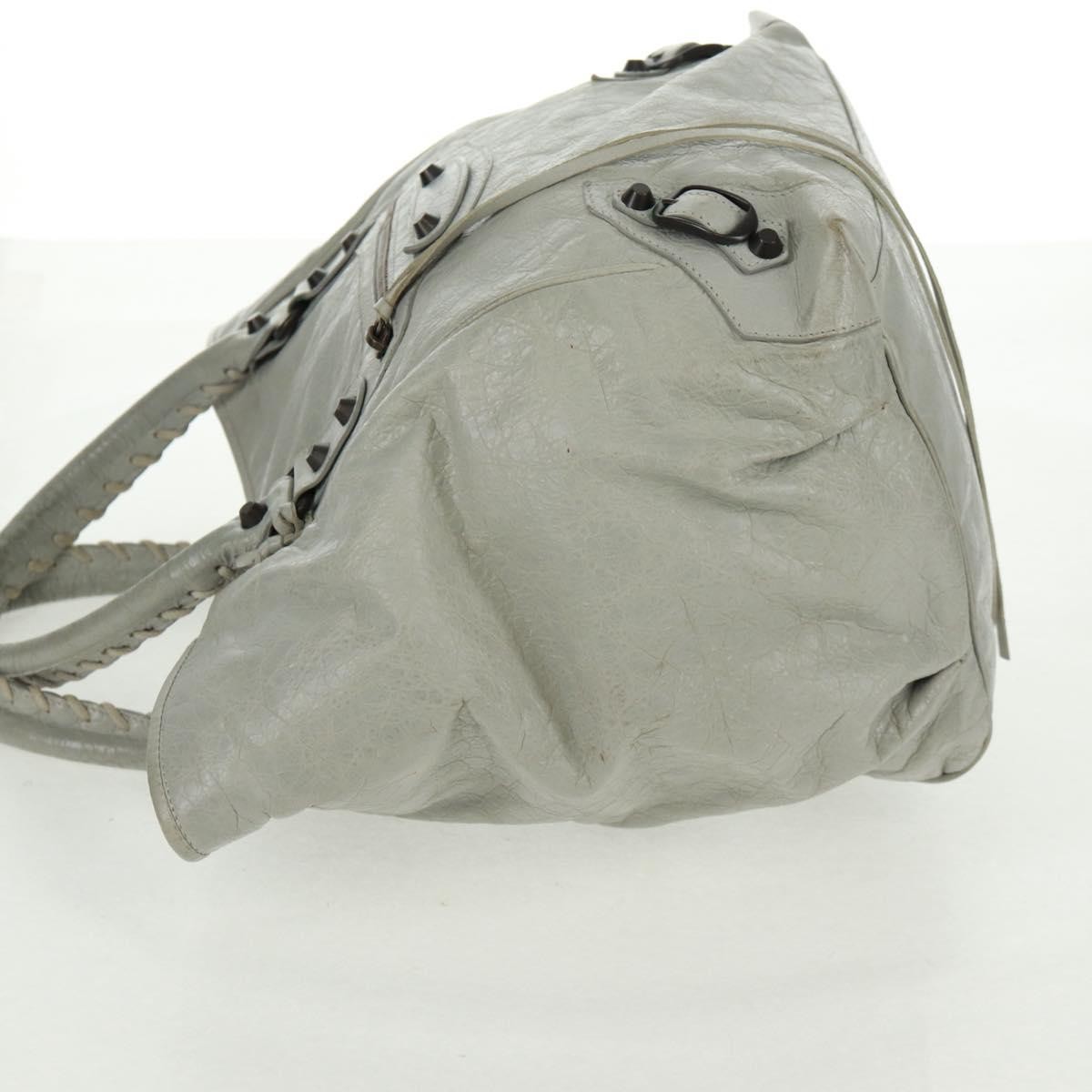 Balenciaga Balenciaga Classic Studs Sunday Tote Leather Small Grijs