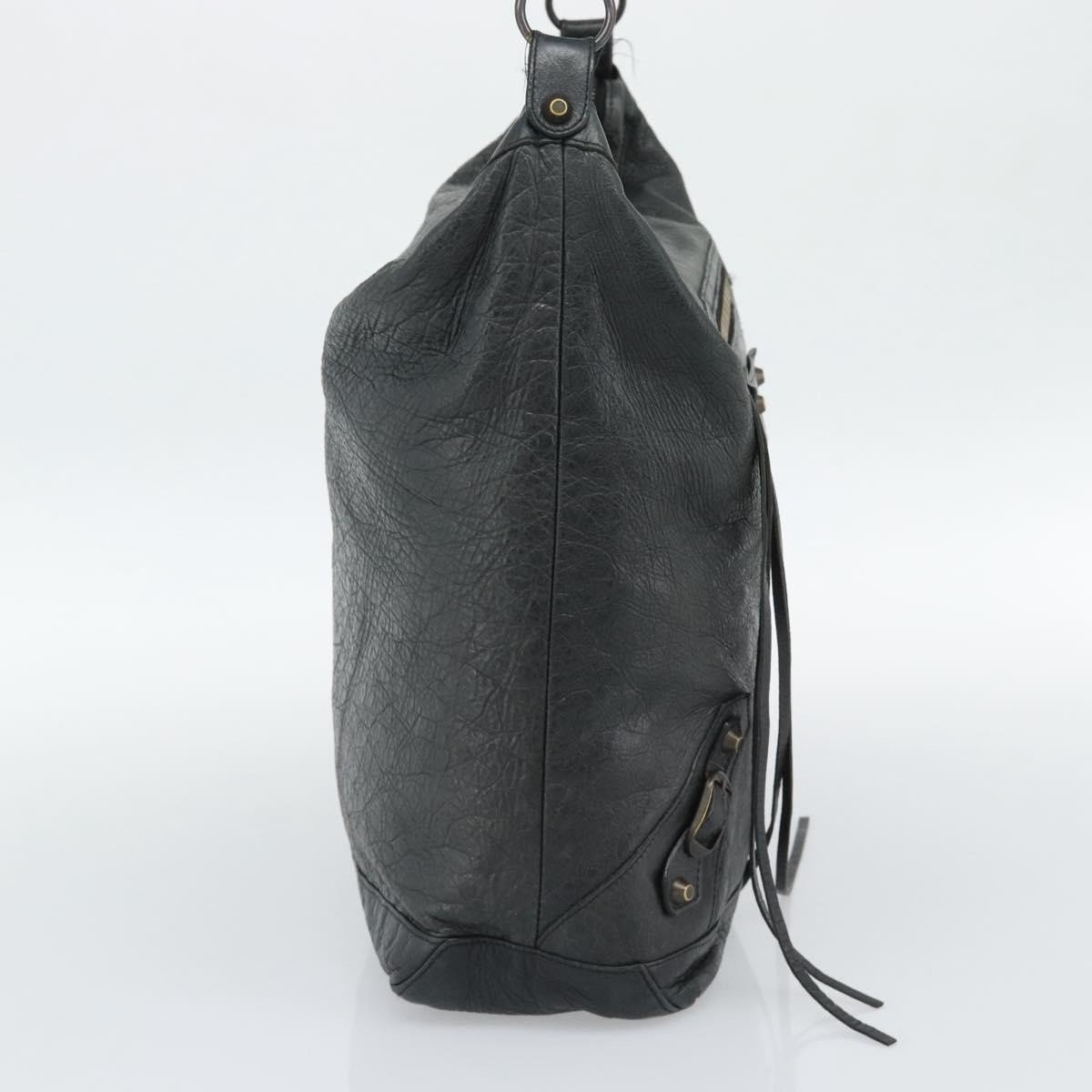 Balenciaga Giant Studs Day Hobo Leather Groen