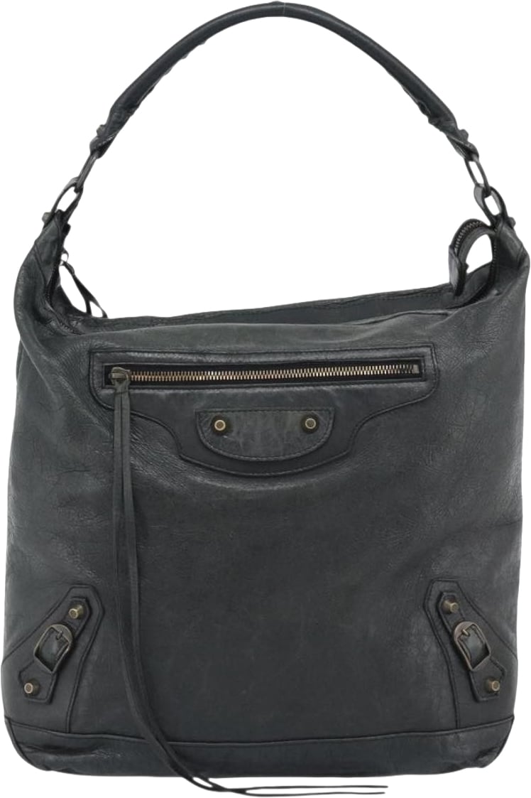Balenciaga Giant Studs Day Hobo Leather Groen