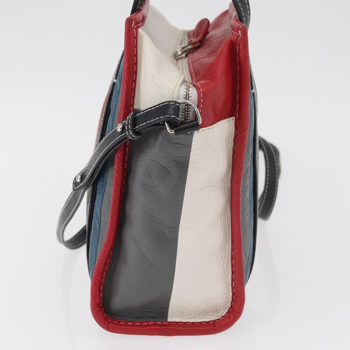 Balenciaga Balenciaga Bazar Convertible Tote Striped Leather XS Divers