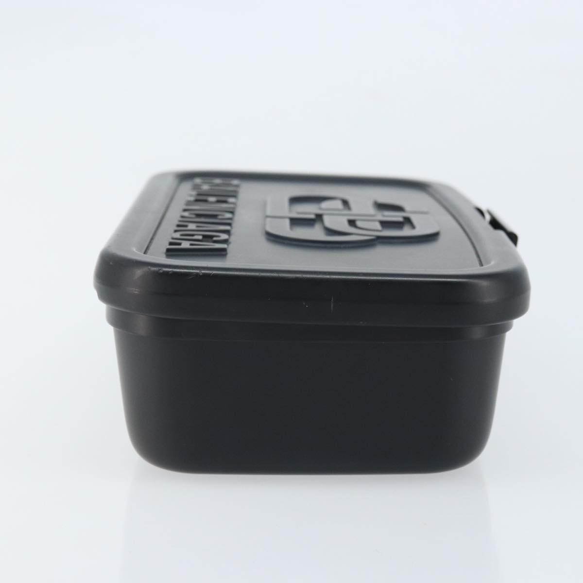 Balenciaga Logo Lunch Box Bag Plastic Zwart