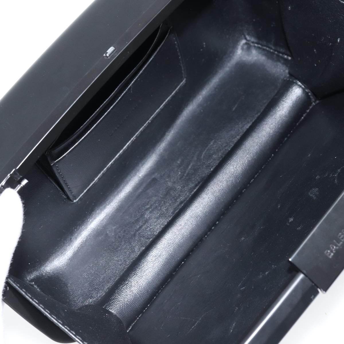Balenciaga Logo Lunch Box Bag Plastic Zwart
