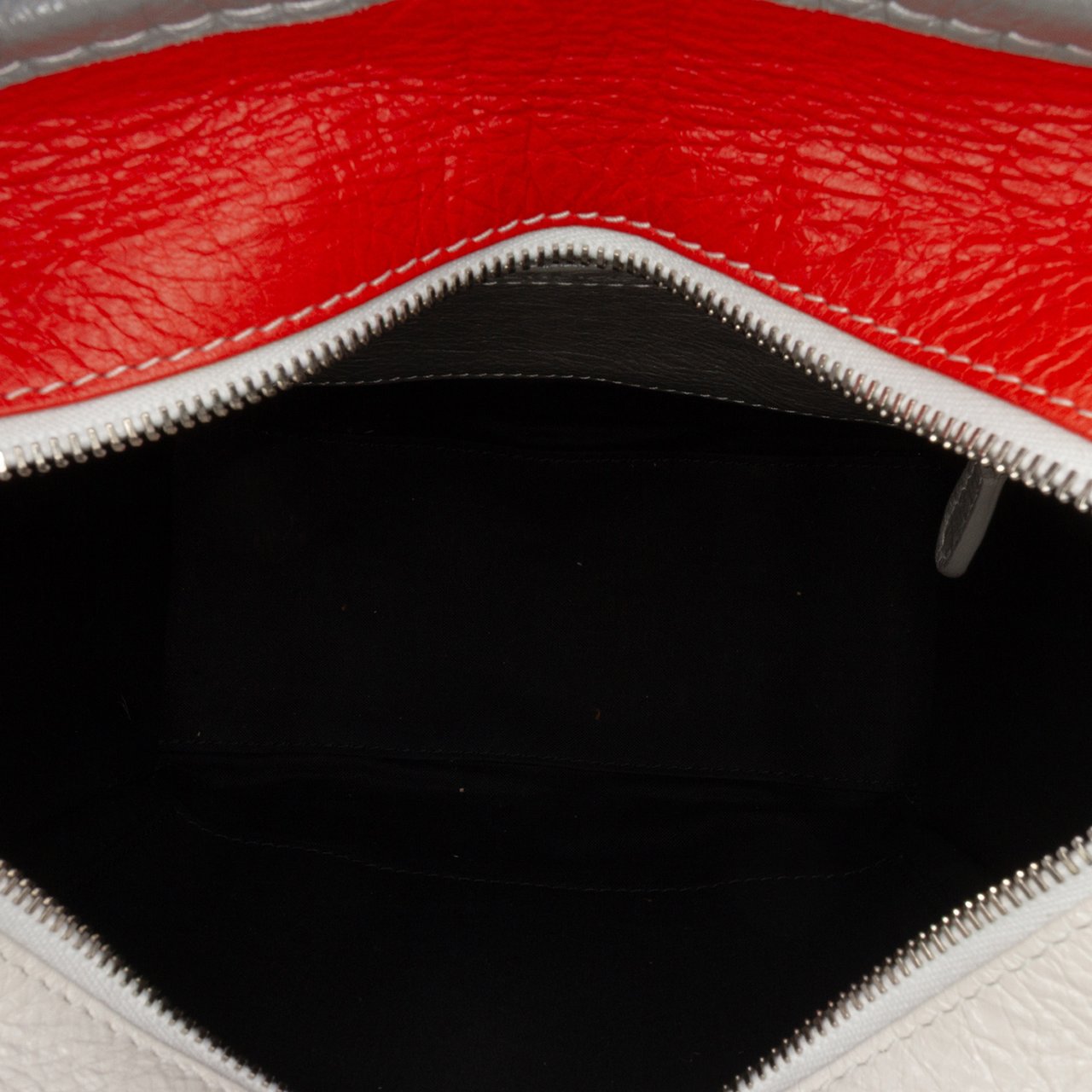 Balenciaga XS Lambskin Bazar Shopper Satchel Grijs