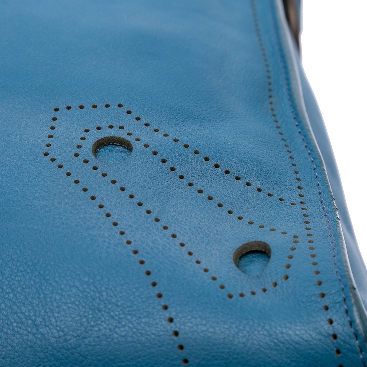 Balenciaga Leather Motocross Blackout City Satchel Blauw
