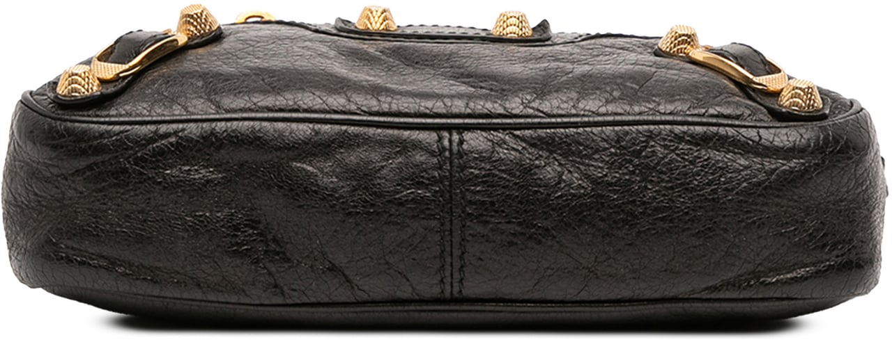 Balenciaga Lambskin Motocross Giant 12 Hip Crossbody Zwart