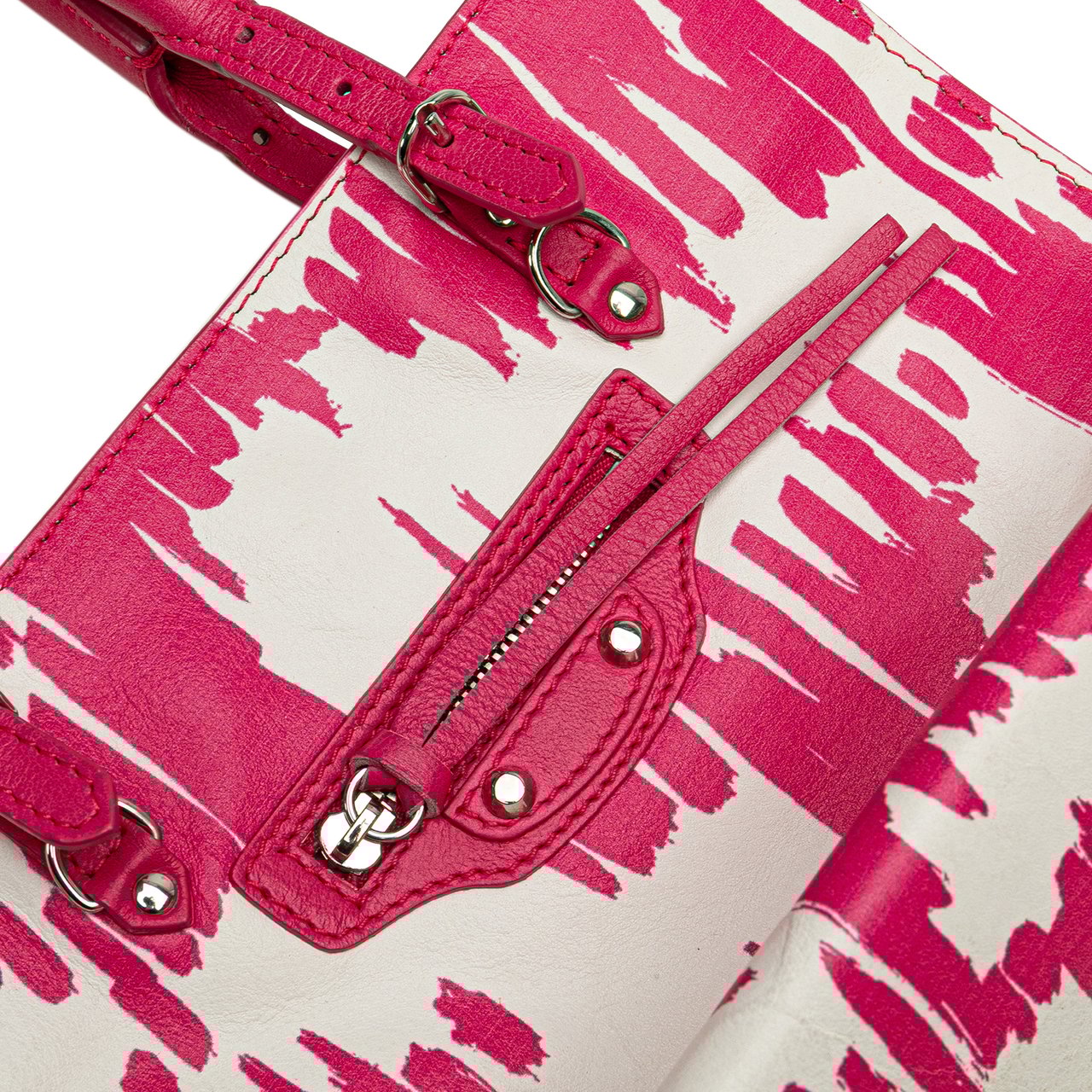 Balenciaga Mini Leather Papier A4 Satchel Roze