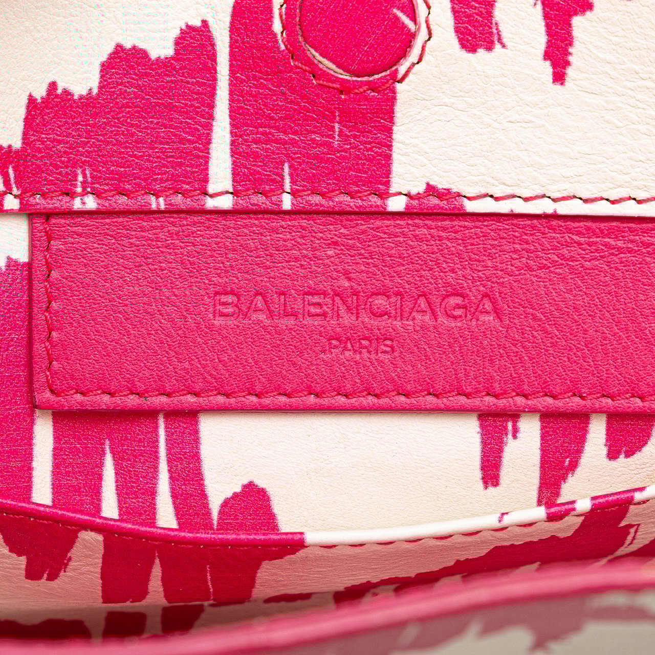 Balenciaga Mini Leather Papier A4 Satchel Roze