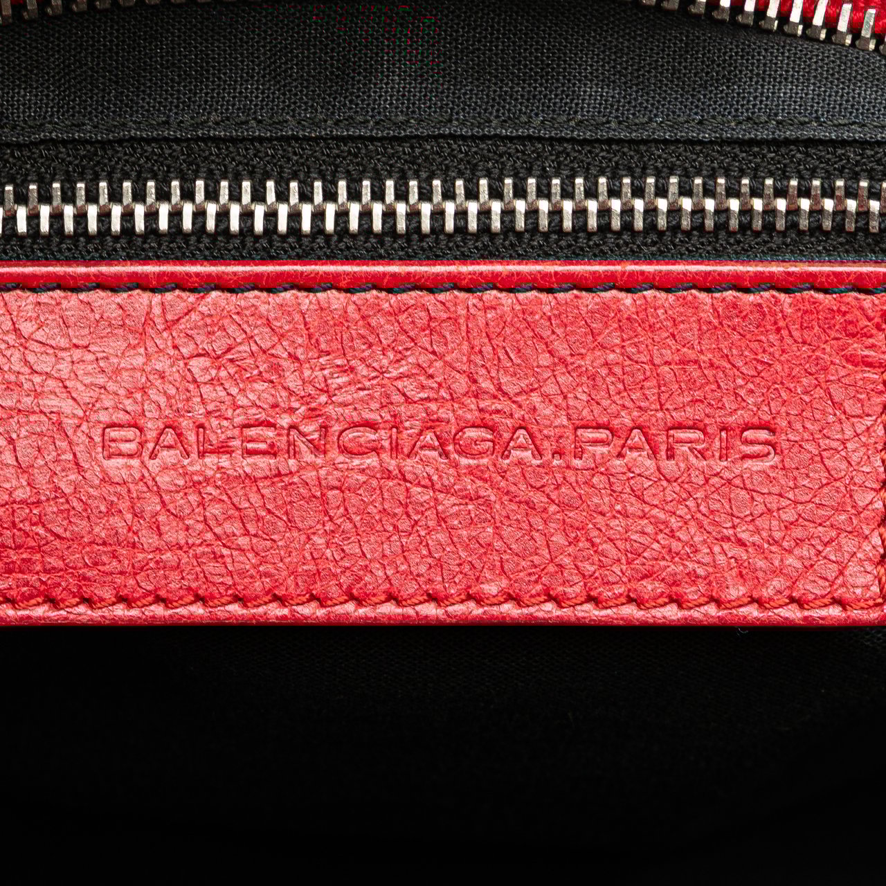 Balenciaga Lambskin Trimmed Canvas Motocross City Giant 12 Satchel Rood