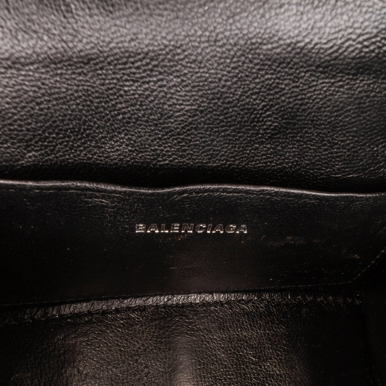 Balenciaga Mini Glitter Hourglass Satchel Grijs